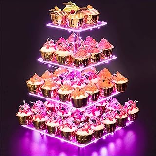 Cupcake Stand – Premium Cupcake Holder – Cady Bar Party Décor – 4 Tier A...