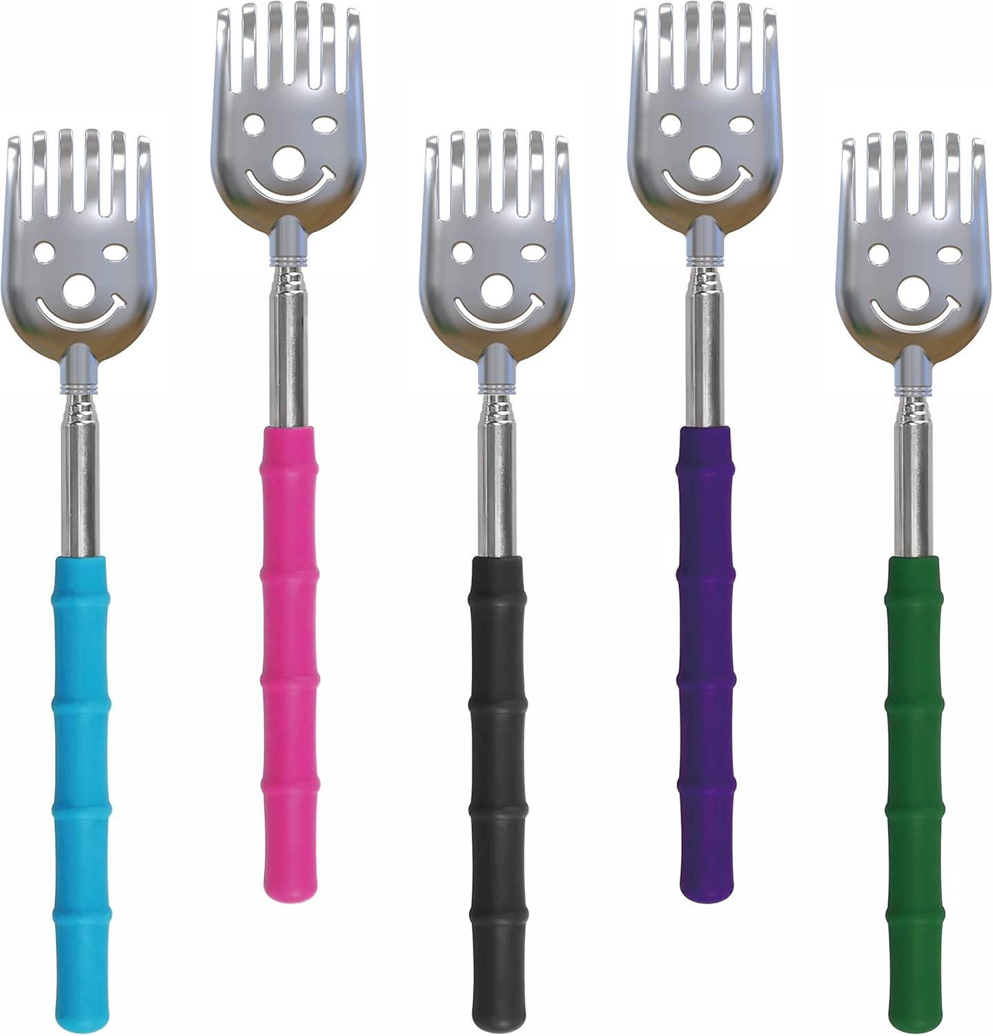 CERRXIAN 5 Pack Telescoping Back Scratcher, Portable