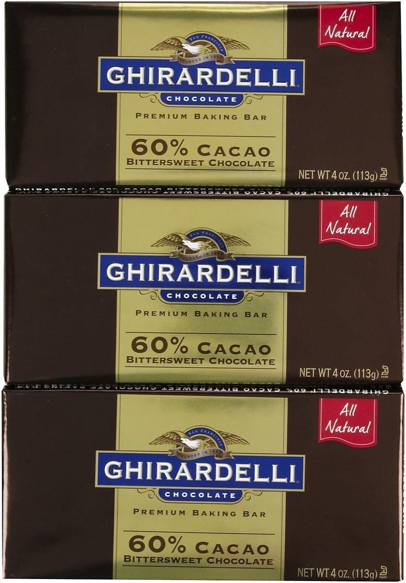 Bitter Sweet Baking Bar, 60% Cacao, 4 oz, 3 pk