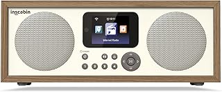Inscabin D4 Internet Radio with Bluetooth, Spotify Connect, double alarm clock,app control and color screen