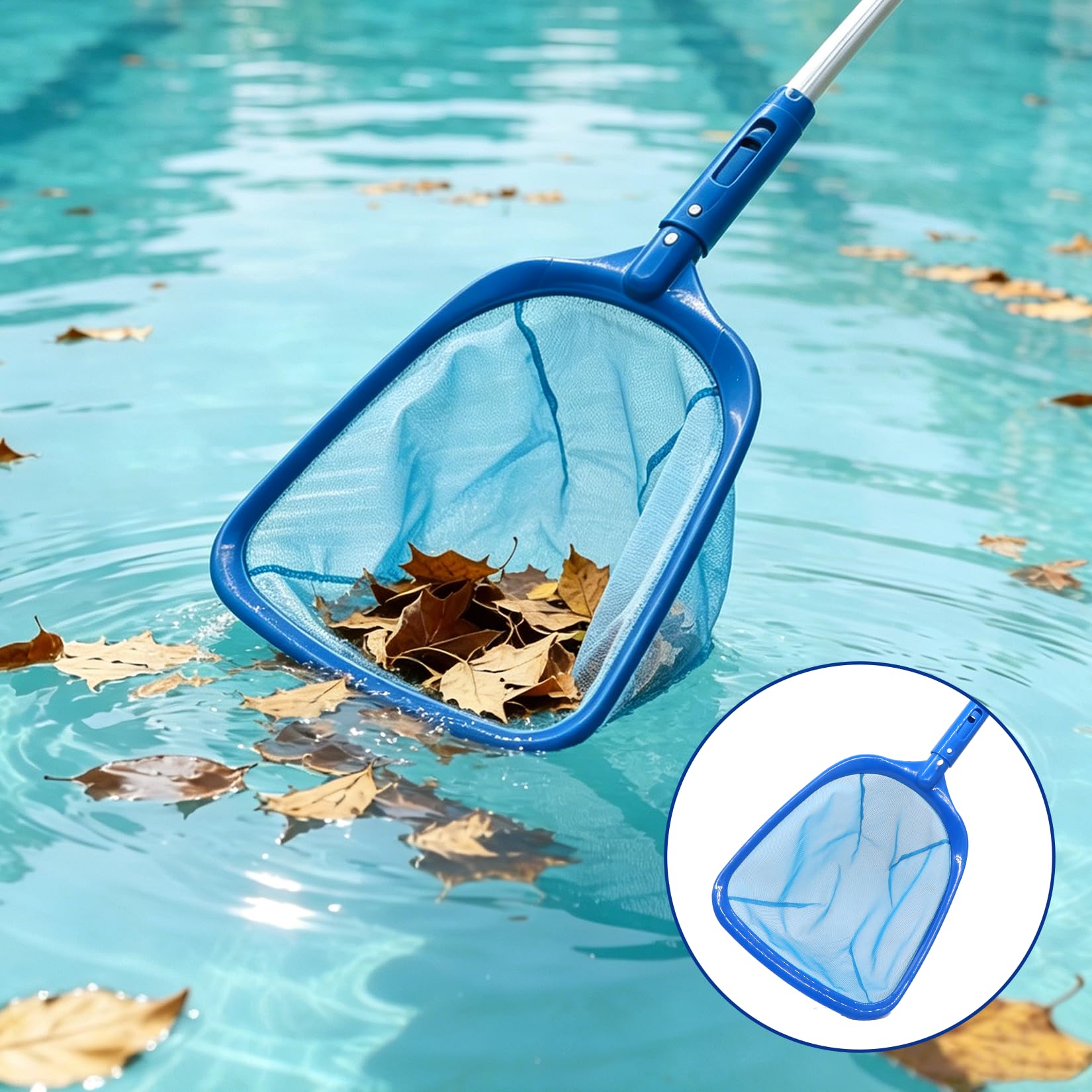 Idota Red de piscina con barra telescópica