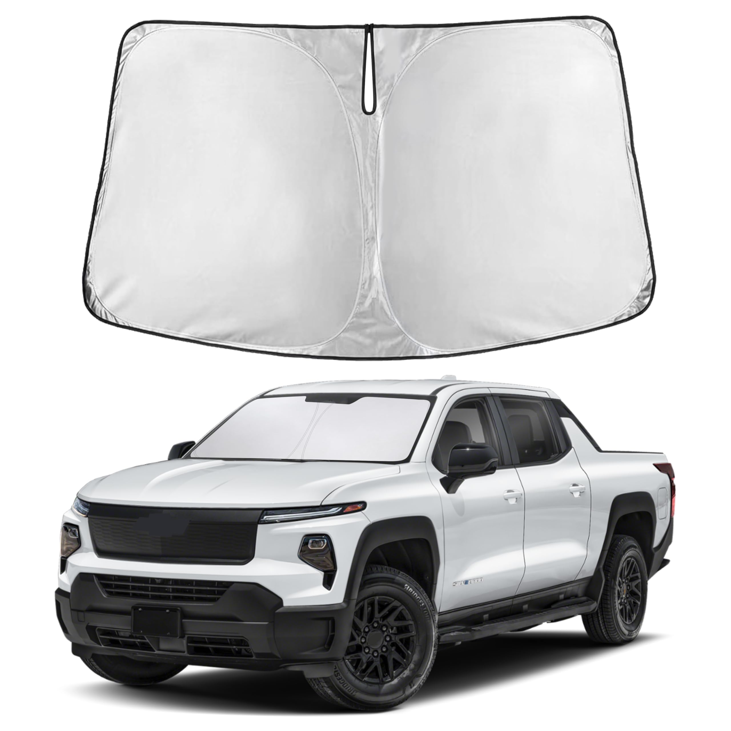 EcoNour Windshield Sunshade for Chevy Silverado EV/GMC Sierra EV 2024-2026