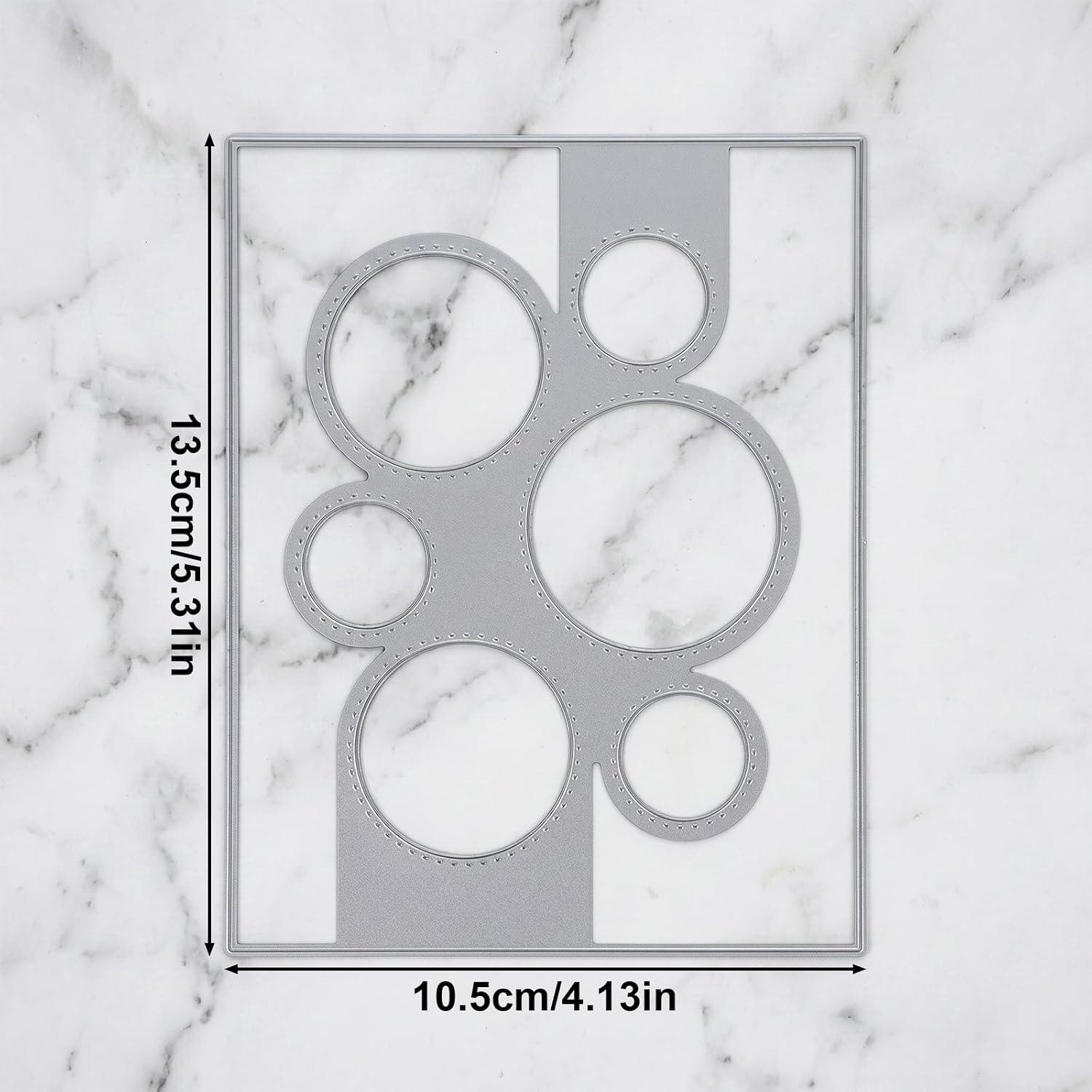 Metal Die Cuts for Card Making, Carbon Steel Cutting Die for Scrapbooking | 5.3 x 4.1 in38 Die Cuts for Card Making, Stencils, DIY Photo Album, Paper Craft Circular Ring