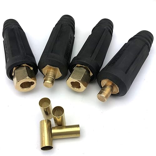 Miniatura 7 de KINGQ Junta de cable de soldadura Par de conectores rápidos Estilo DINSE 100Amp-200Amp (#6-#4) 16-25 SQ-MM 2-set