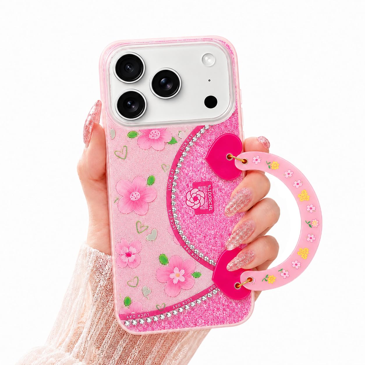 VONZEE Cute Pink Butterfly Transparent Back Cover for iPhone 17| Clear Shockproof TPU Protective Case | Slim Anti-Yellowing Crystal Clear Phone Cover for Girls and Women — Amazon image 16