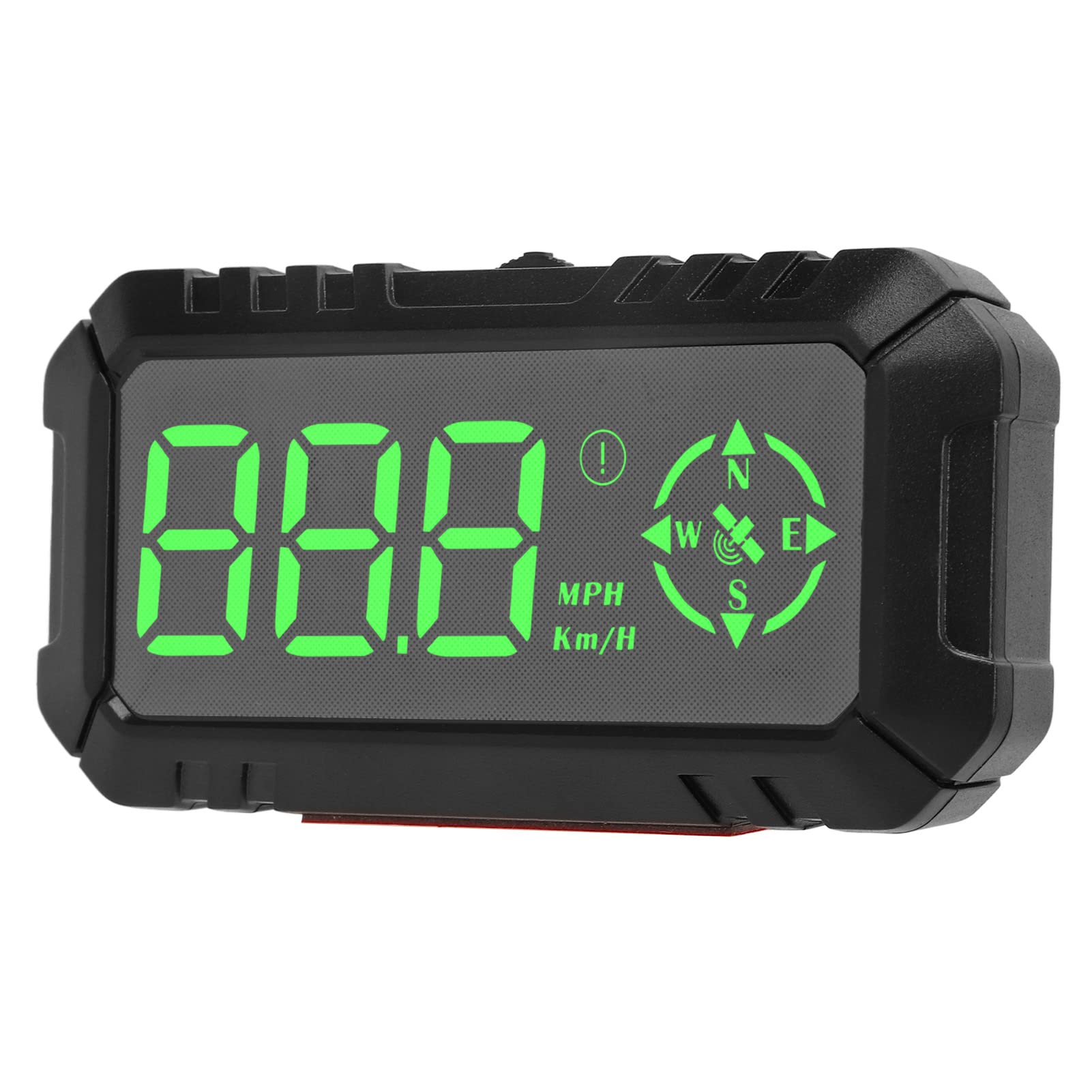 KIMISS Car HUD Display, 3in Digital Car Dashboard GPS Speedometer Compass KM/H MPH Switching Overspeed Fatigue Driving Alarm for SUV Truck(ABS, Metal)