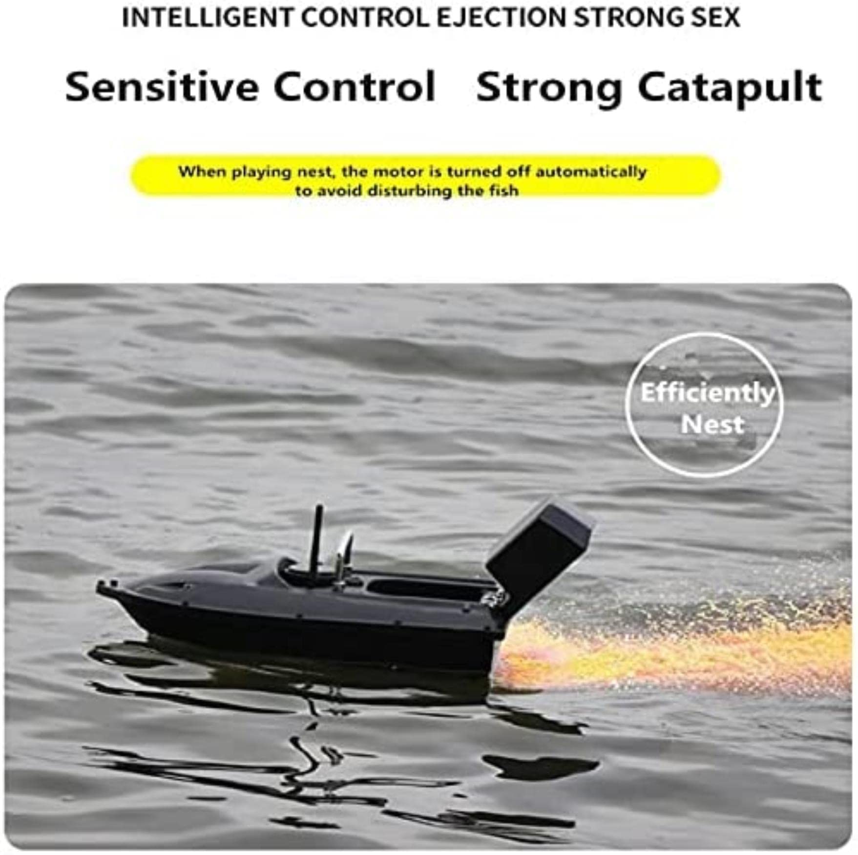 Nueva Función De Control De Crucero Inalámbrico Inteligente Barco Señuelo RC 500 Metros 1,5 Kg Motor Doble Impulsado Buscador De Peces De Luz LED Barco Pesquero RC