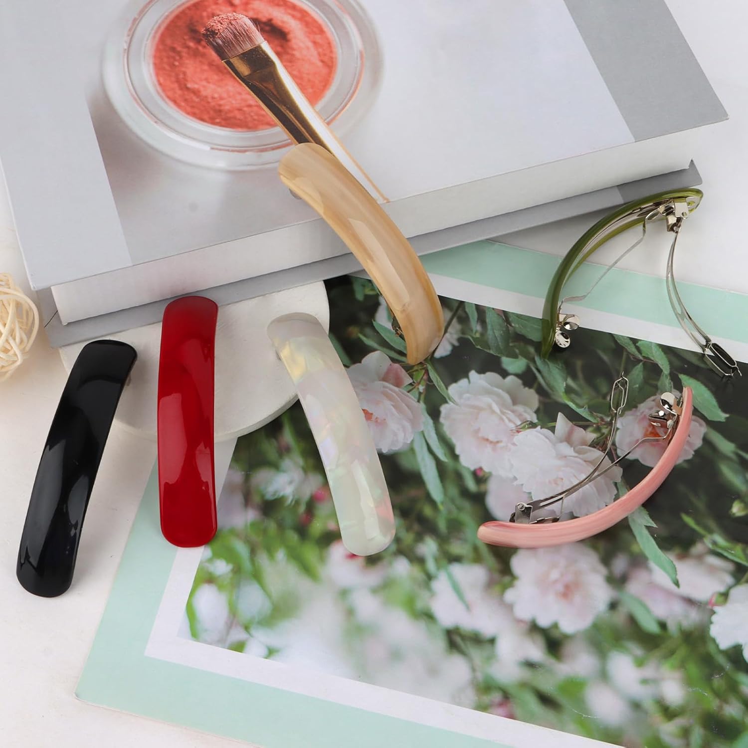 Hair Barrettes for Women Large French Hair Barrettes Clips Accessories for Women Girls 6 Pcs - Image 3