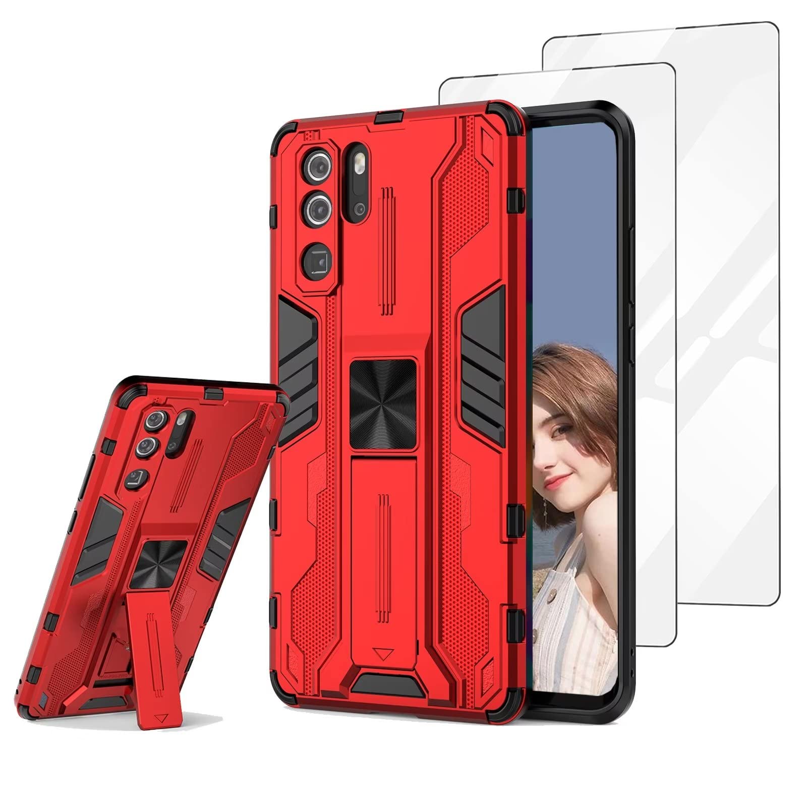 Custodia ESONG Per Huawei P30 Pro – Ultra Sottile In Fibra Di Carbonio, Con Porta Carte E Funzione Cavalletto, Chiusura Magnetica (verde)