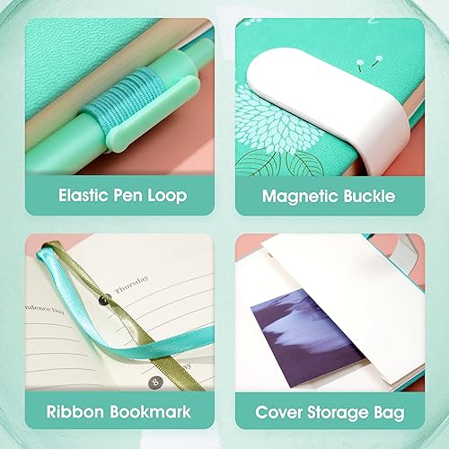 Miniatura 3 de CAGIE - Agenda de 2022 agenda semanal y mensual para mujer bonita agenda diaria de 57 x 85 pulgadas con presupuesto mensual agenda magnética con