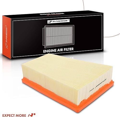 Miniatura 8 de A-Premium Filtro de aire de motor compatible con Nissan Sentra 2007 2008 2009 2010 2011 2012, L4 2.0L, panel flexible, repuesto # 8200261781