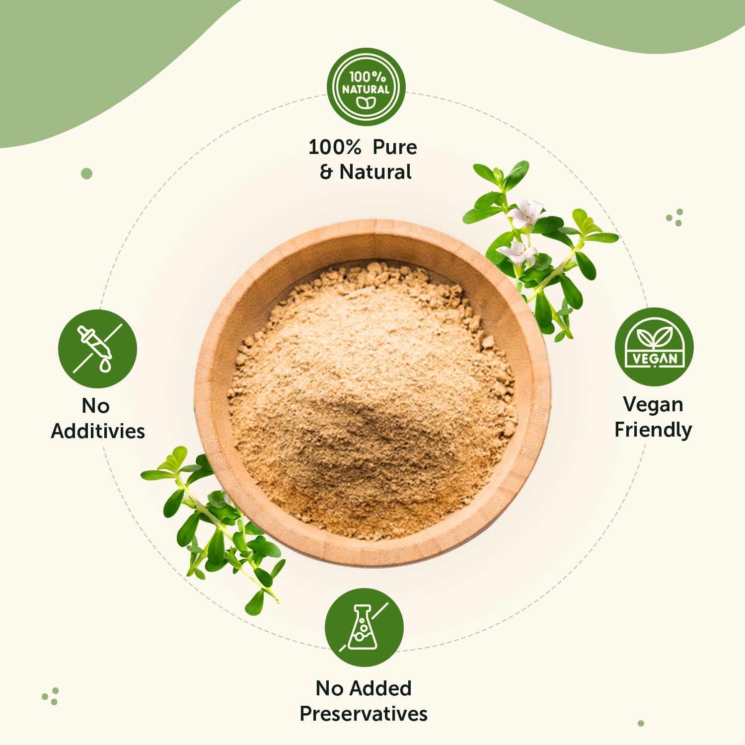 Neuherbs Brahmi Powder - 100g For Men & Women | Ayurvedic Care To Manage Stress & Boost Brain Health | Rich in Antioxident | 100% Pure & Natural | No Added Preservatives 1