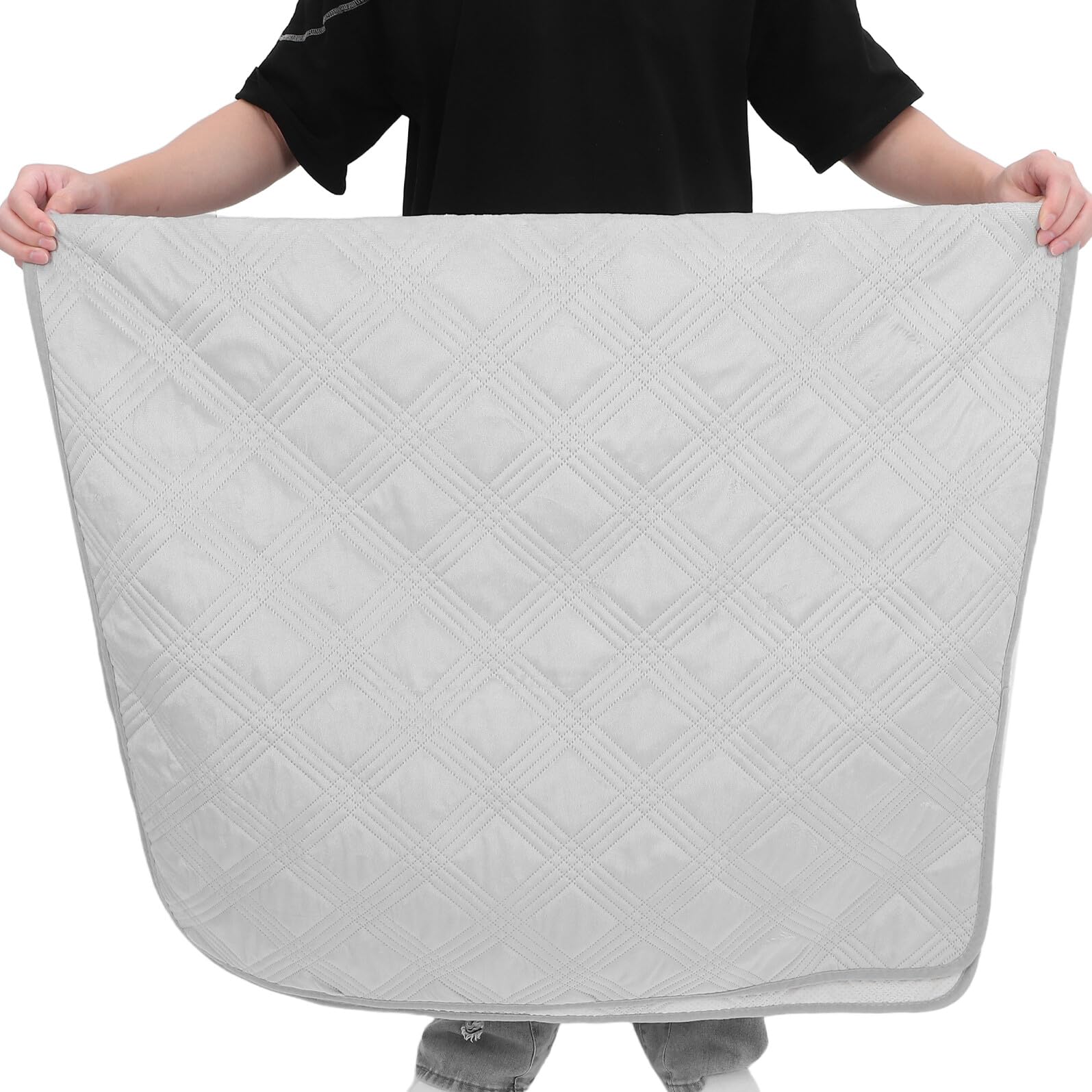 Couverture Imperméable pour Chien 90X160 CM Protège-Canapé et Lit Antidérapante Tissu Résistant à L'Humidité Couverture Réversible Gris Clair pour Canapé Voiture et Animaux