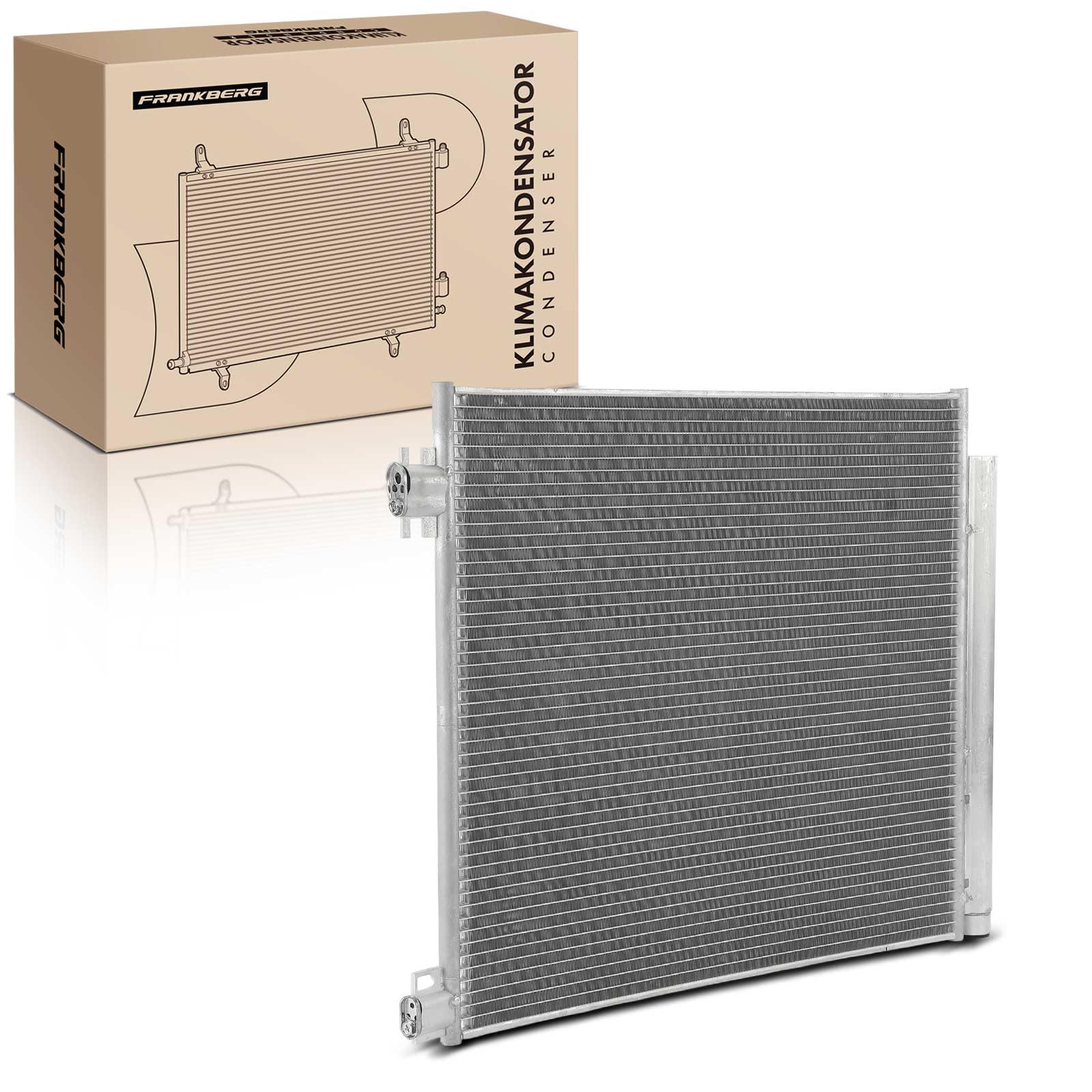 Frankberg Condenseur de climatisation 921004BE0A | Compatible avec: X-Trail T32 T32R T32RR, Espace V JR, Kadjar HA HL, Koleos II HC, Qashqai II SUV J11 J11
