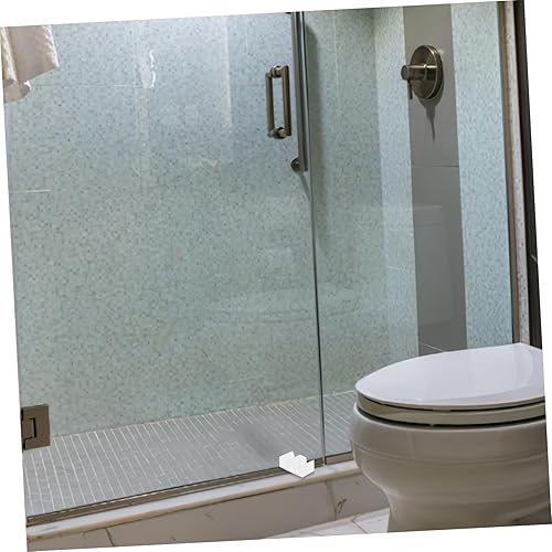 Miniatura 7 de DOITOOL Parachoques para puerta de ducha, 10 piezas, guía de puerta de ducha de vidrio, guía inferior para puertas correderas, accesorios de