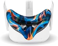 Vista 6 de Compatible with Oculus Quest 2 Accessories, Silicone Face Cover, VR Shell Cover,Touch Controller Grip Cover,Protective Lens Cover,Disposable Eye