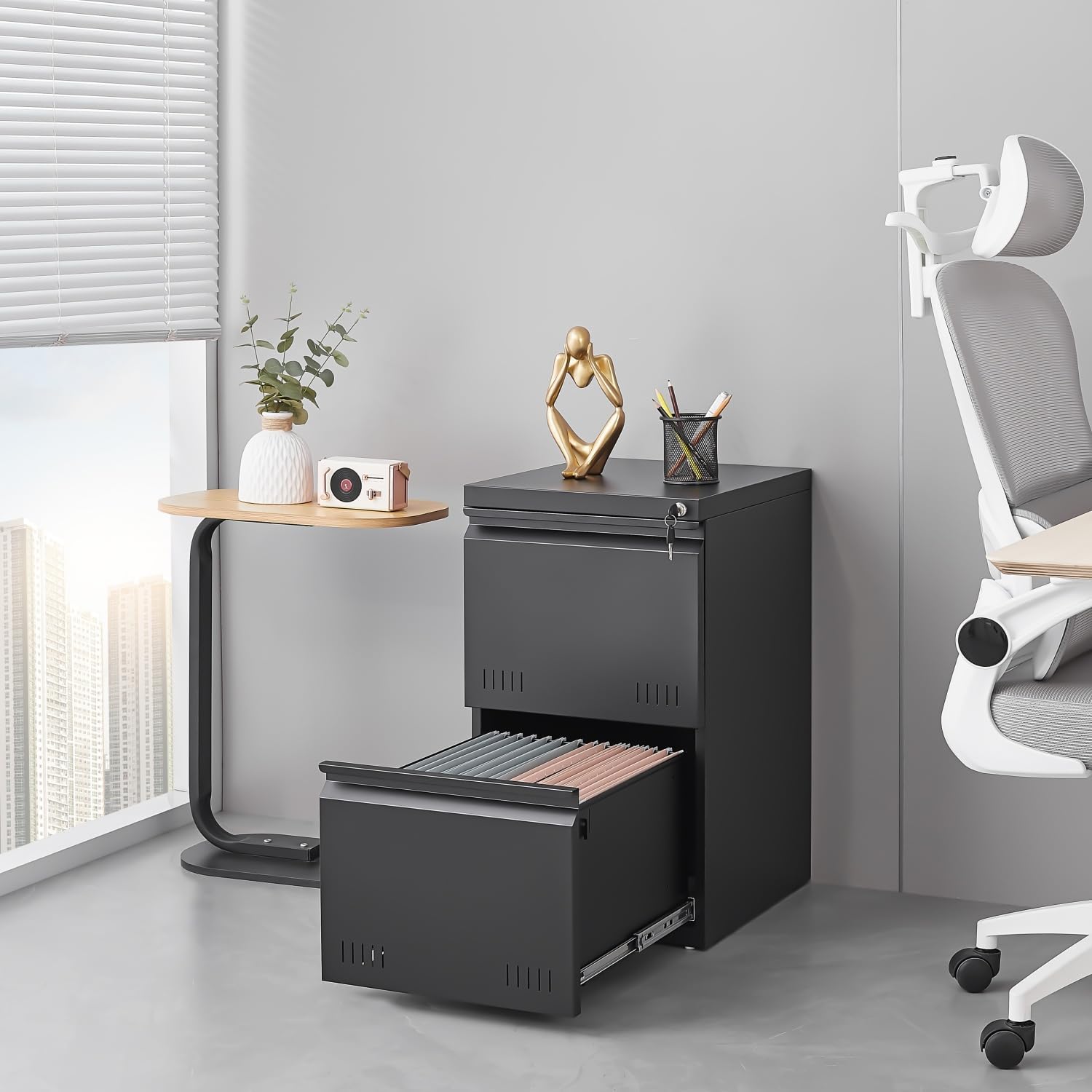 Modern Under-Desk Filing Cabinet