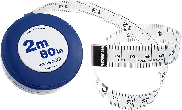 Hoechstmass Balzer Rondo 82203B-2M Tape Measure 200 cm/80 Inch Plastic Blue 5.7 m