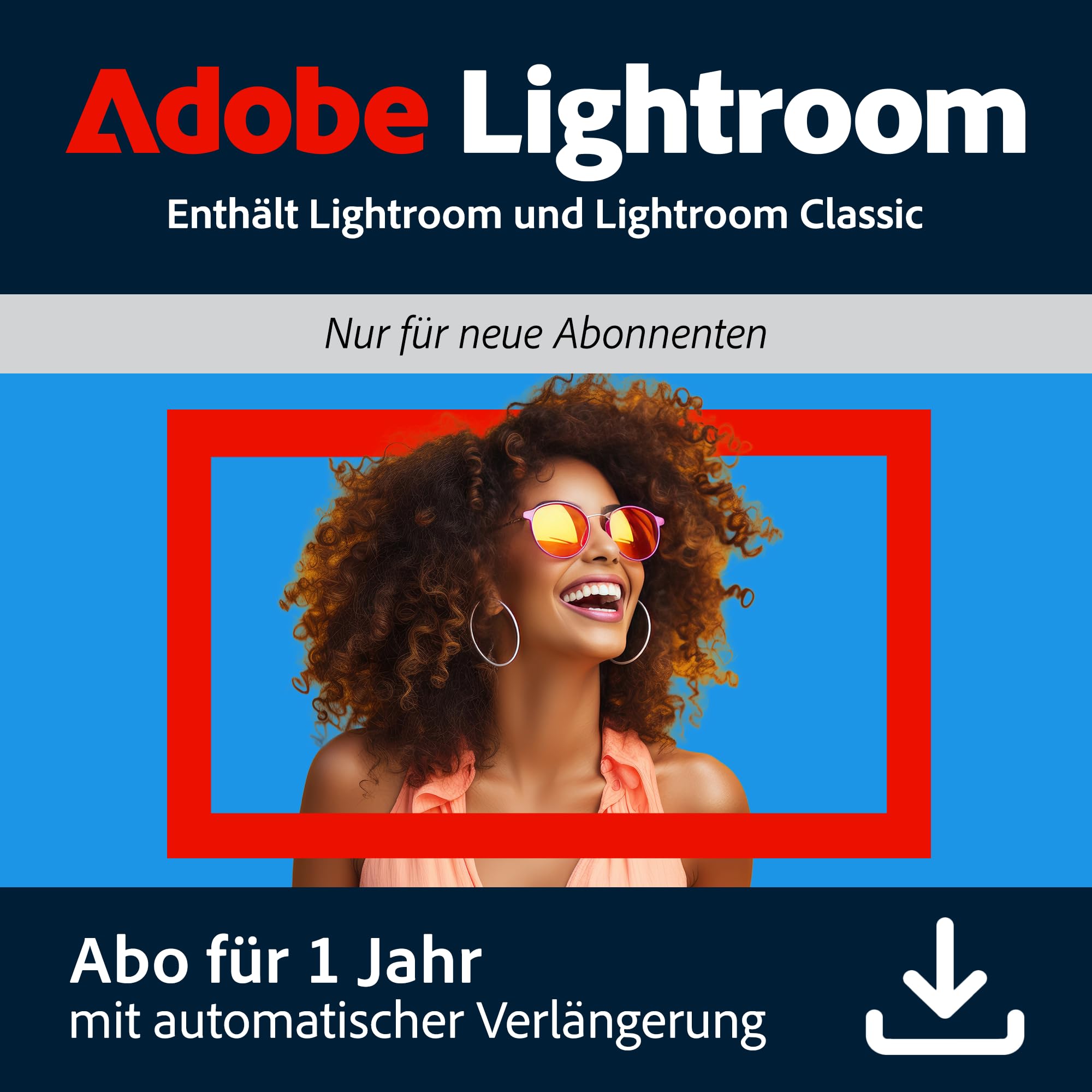 Adobe Lightroom inkl. Lightroom Classic 1 TB | Fotos bearbeiten, organisieren & teilen |Generative KI | Jahresabonnement mit automatischer Verlängerung | PC/Mac