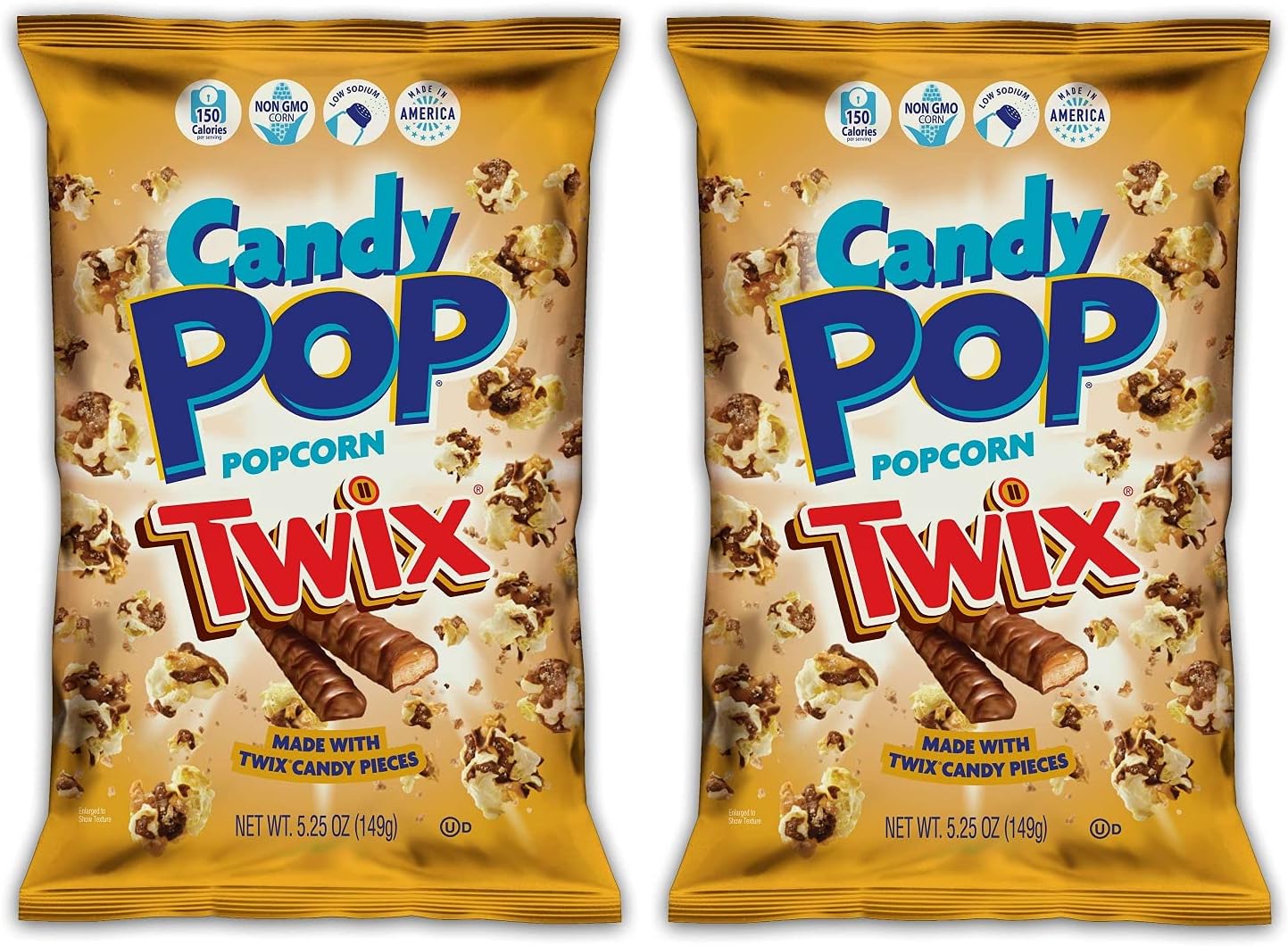 TWIX Candy Coated Popcorn (5.25oz bags, 2-Pack)