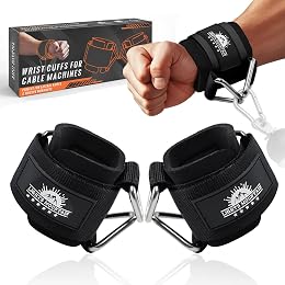 Lights Mountain Wrist Cuffs for Cable Machines – Padded & Adjustable Straps for Lateral Raises, Tricep Pushdowns & Strength Training