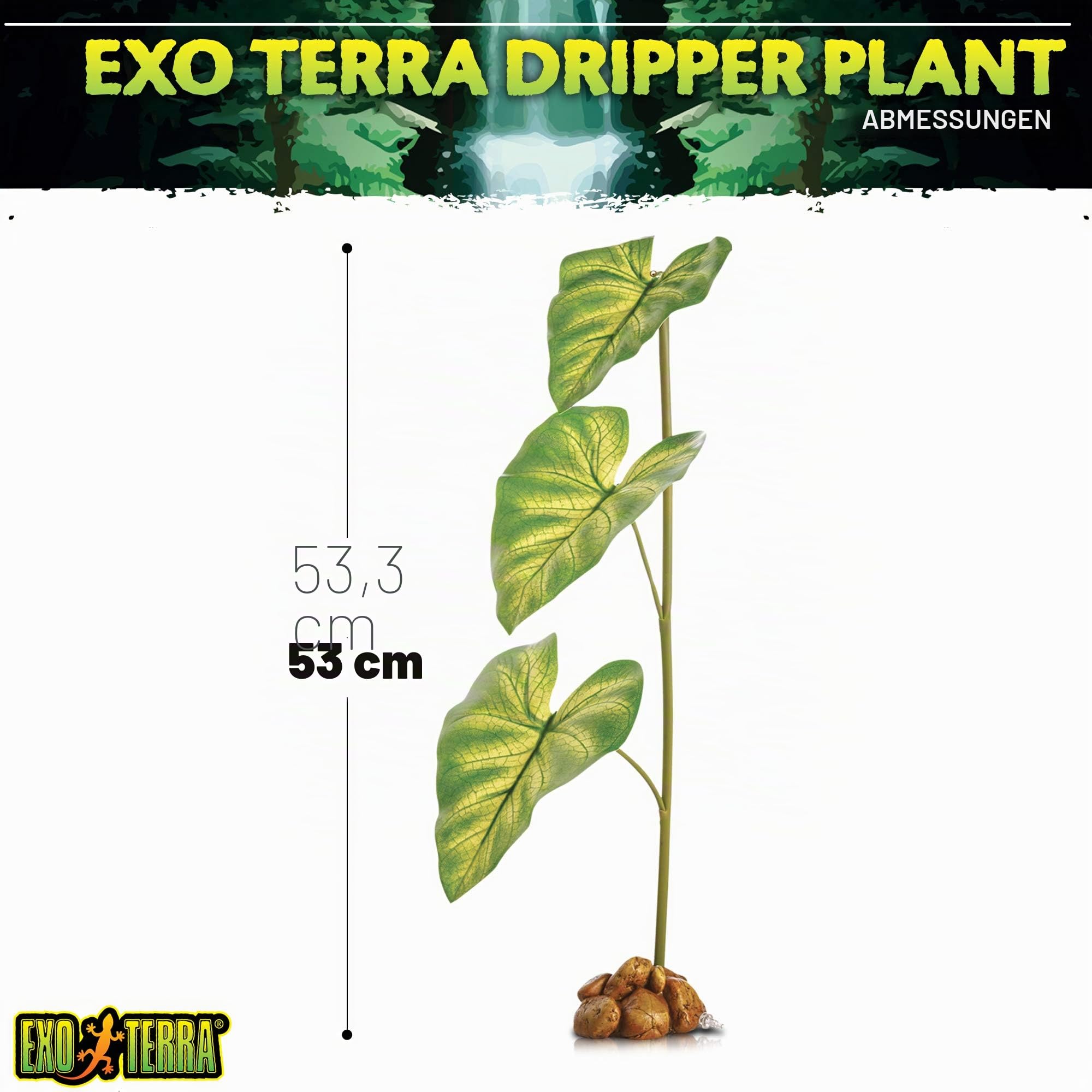 Exo Terra Dripper Plant Tropfbewässerungssystem mit Pumpe groß L