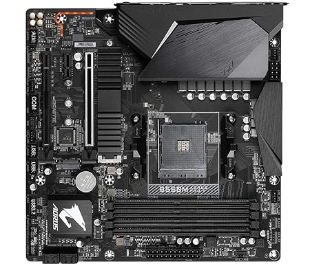 AORUS GIGABYTE AMD B550 AORUS PRO P Motherboard with 12+2 Phases Digital Twin Power Design, Enlarged Surface Heatsinks, PCIe 4.0 x16 Slot, Dual PCIe 4.0/3.0 x4 M.2 with One Thermal Guard