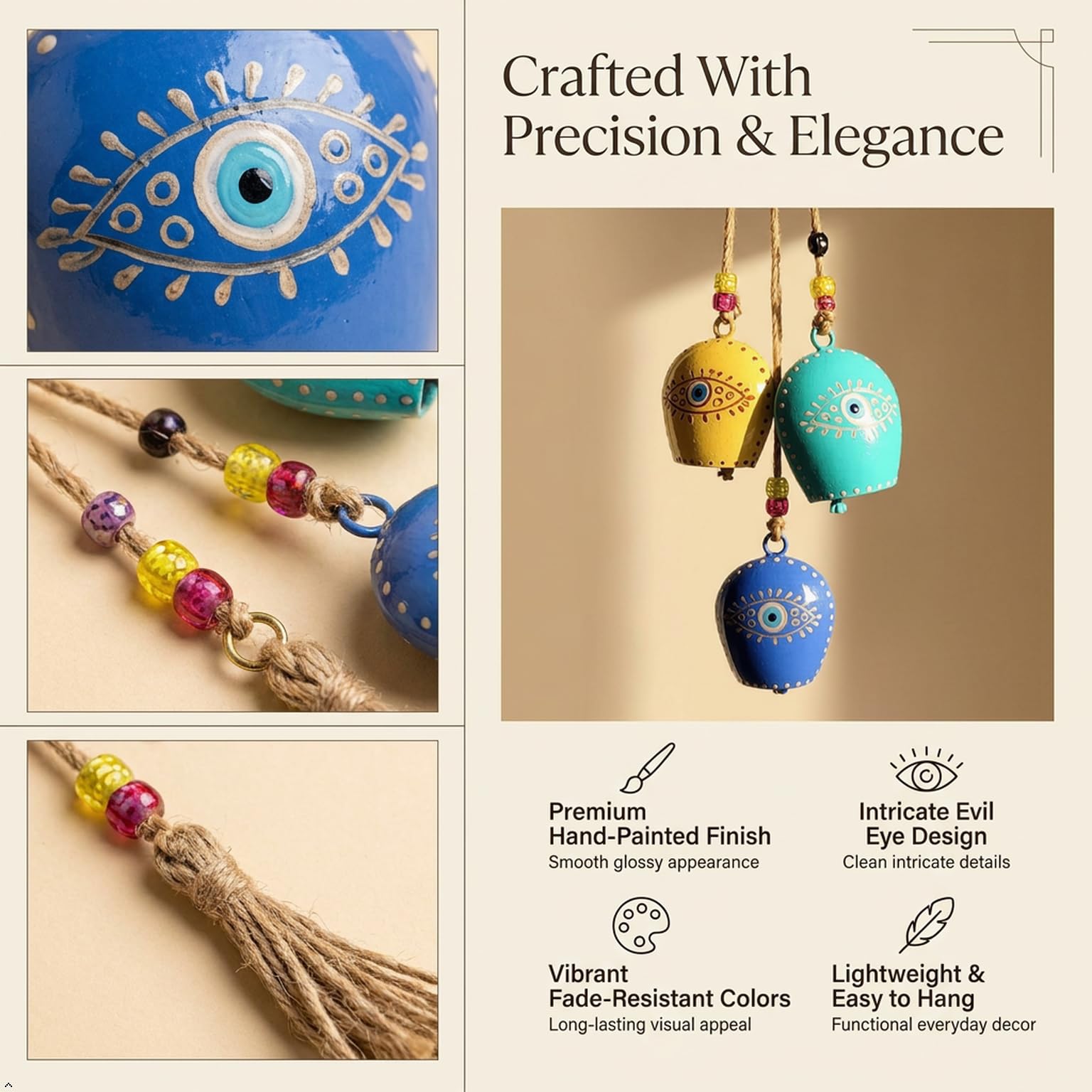 Turkish Evil Eye Bells - Protect & Decorate -5