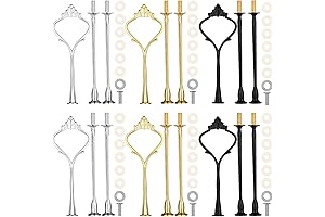 6-Set Cake StandMold for Wedding Cakes,Resin Decorations&Cupcake Stand Making