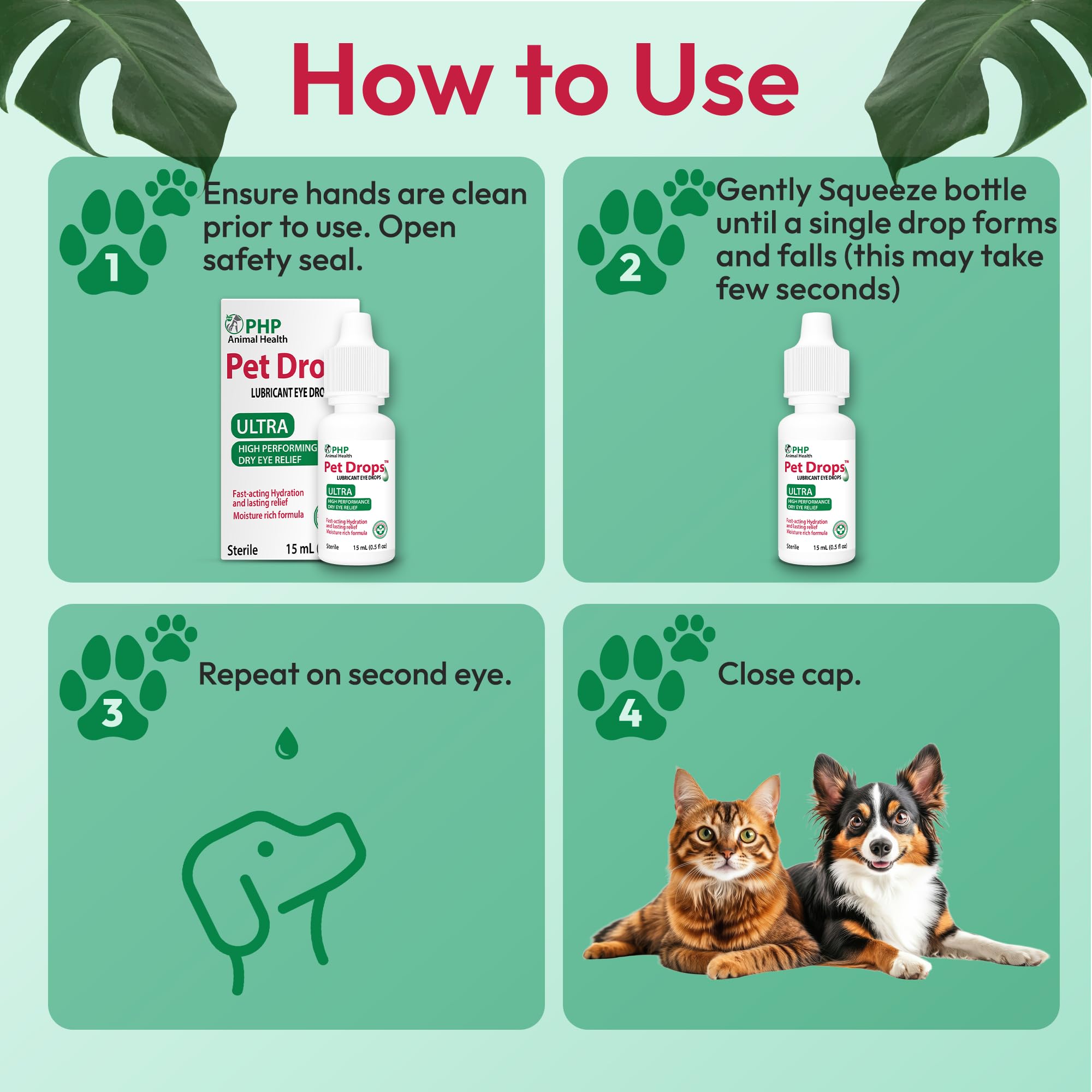 Ultra Lubricant Pet Drops 15 ml - Eye Drops for Cats and Dogs - Moisture Rich Formula, Fast Acting Hydration Dogs Eye Drop for Dry Eyes, Artificial Tears for Extra Dry Eye ( U.S Made ) — Amazon image 8