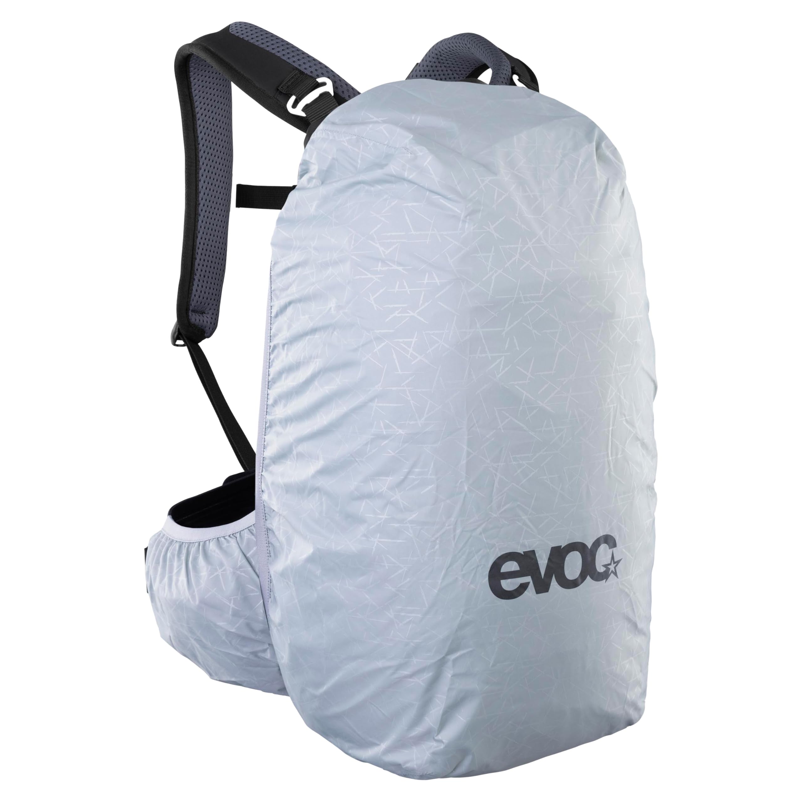 EVOC TRAIL PRO BLACKLINE 16 Sac à dos de protection (sac à dos léger avec protection dorsale, compartiment pour poche à eau inclus, ajustement optimal, L/XL), Noir