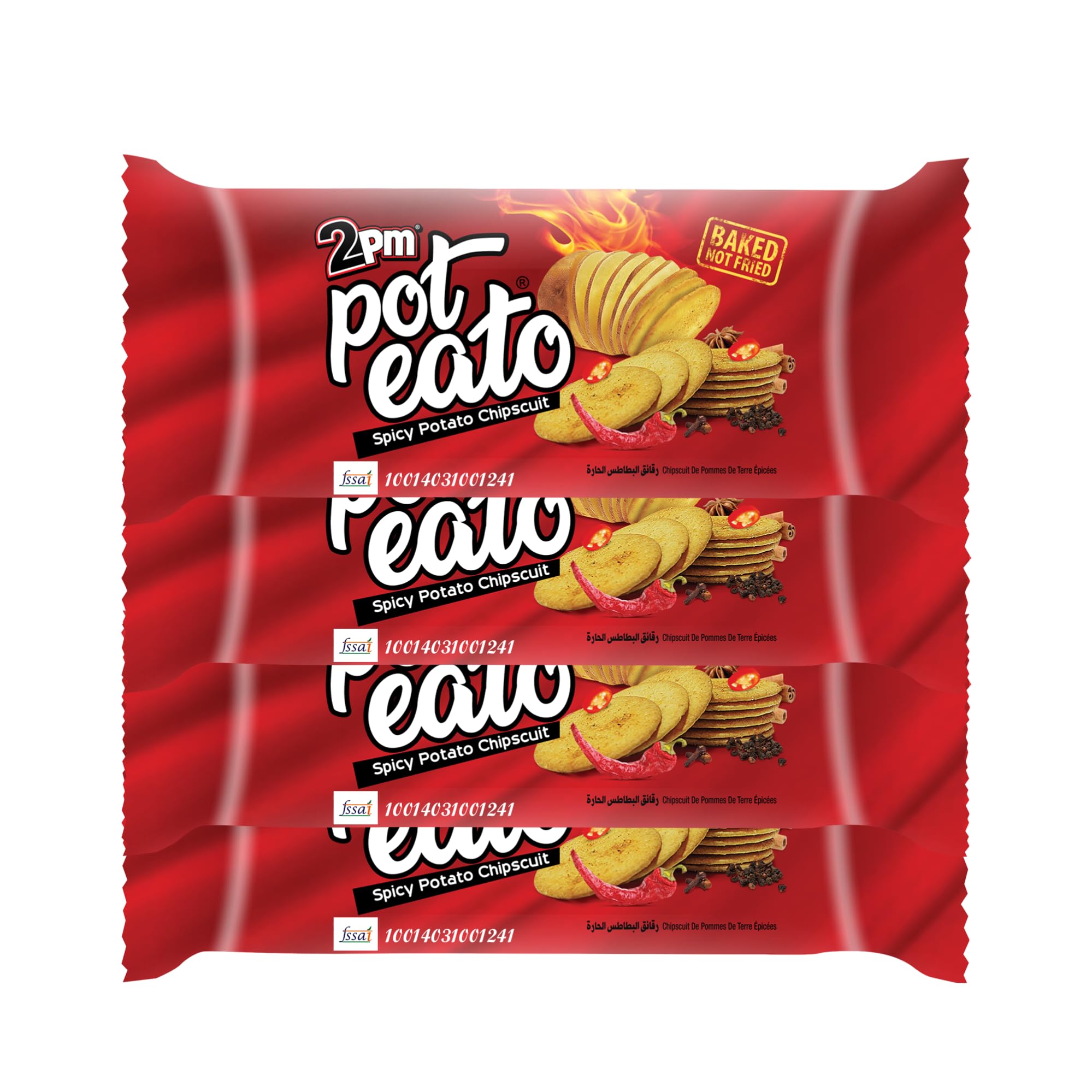2PM - Poteato Chipscuits - Potata Biscuit Chips - Spicy Flavoured - Ready To Eat Snacks - Pack of 6-75 Gm Each (B0D872C3K4) Amazon Price History, Amazon Price Tracker