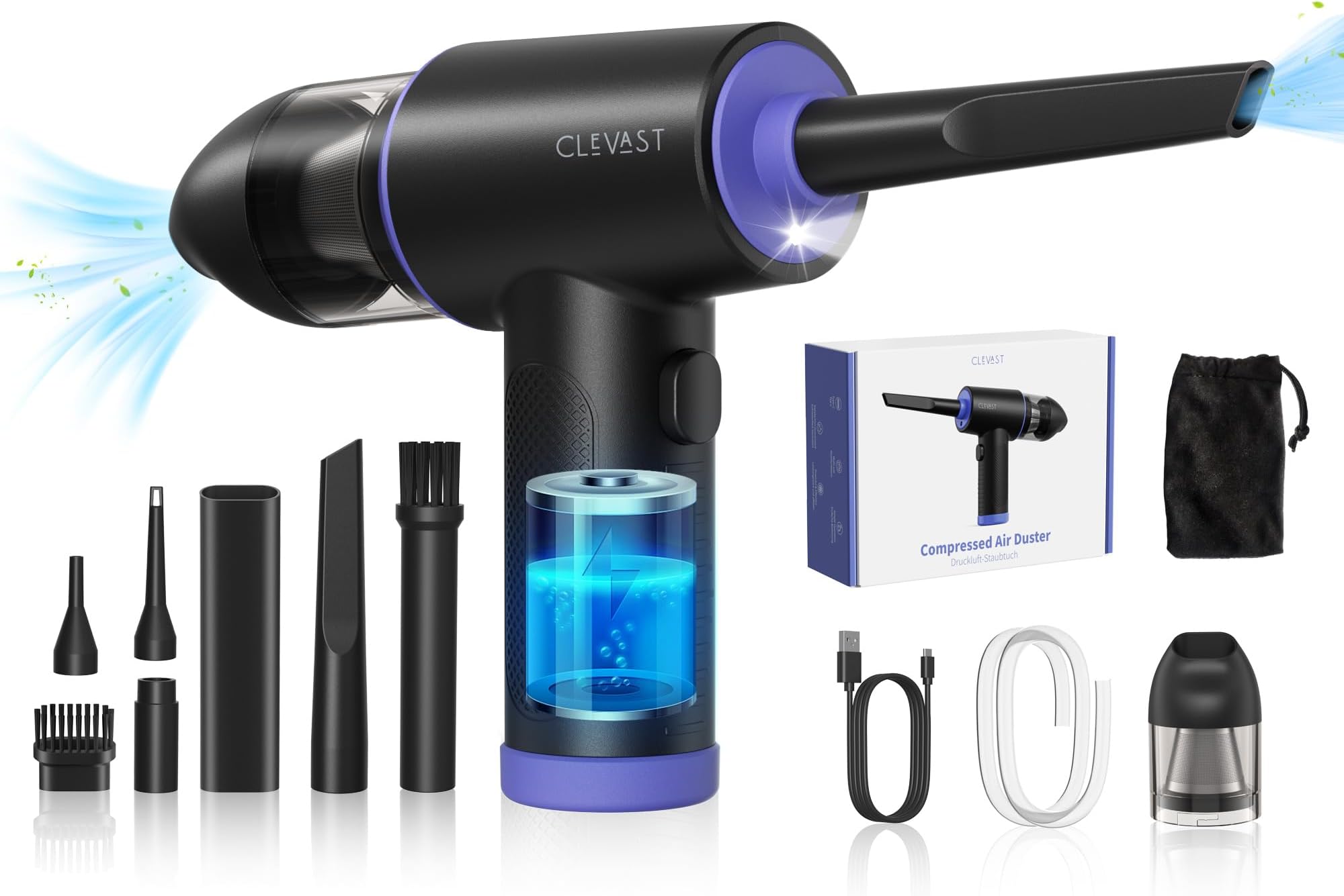 CLEVAST Compressed Air 3 Gear 110000RPM Electric Air