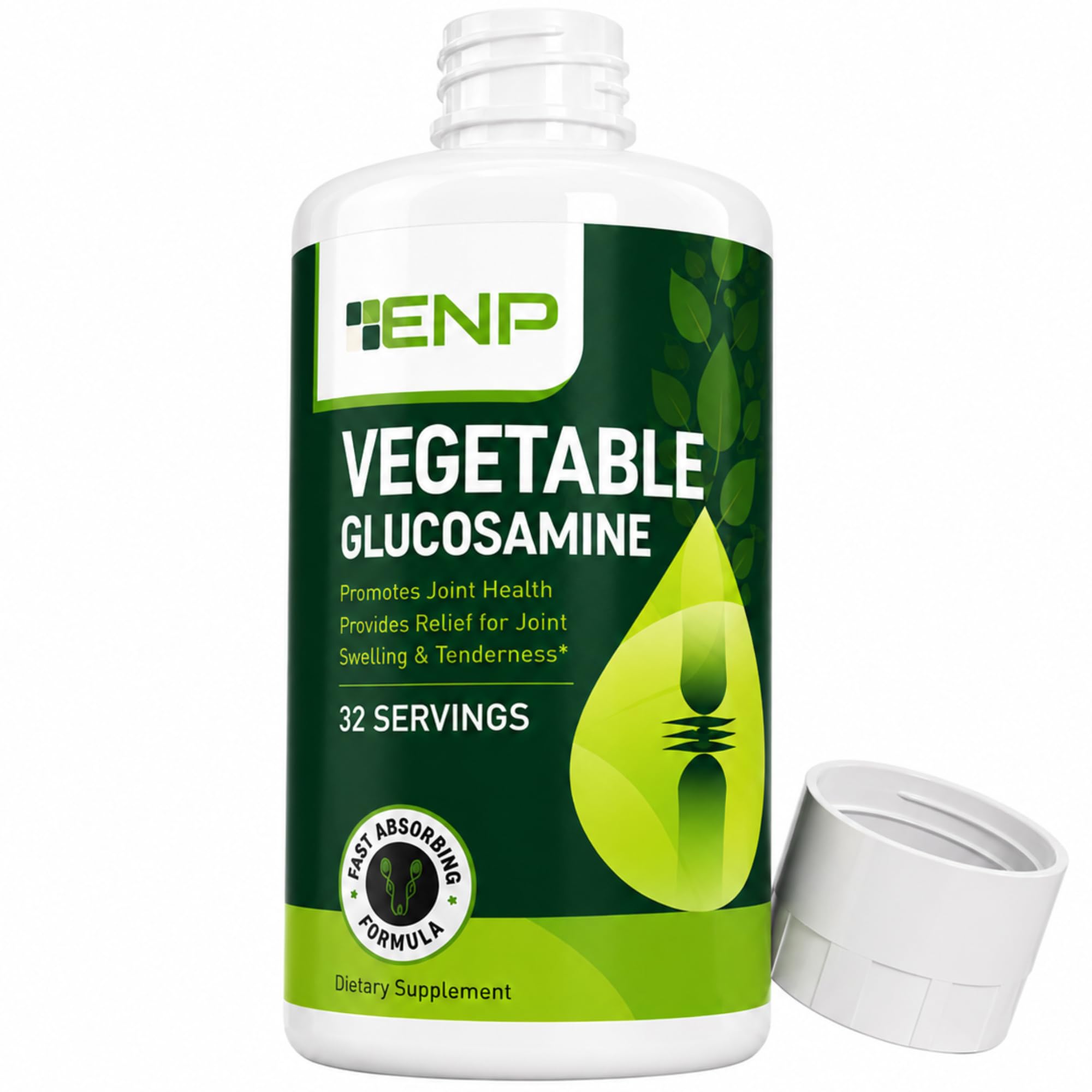 Liquid Glucosamine Supplement Plus MSM, 1500mg Glucosamine with MSM, Vegan Friendly, Non Shellfish, GMO Free, Joint Support Supplement Derived from Vegetables
