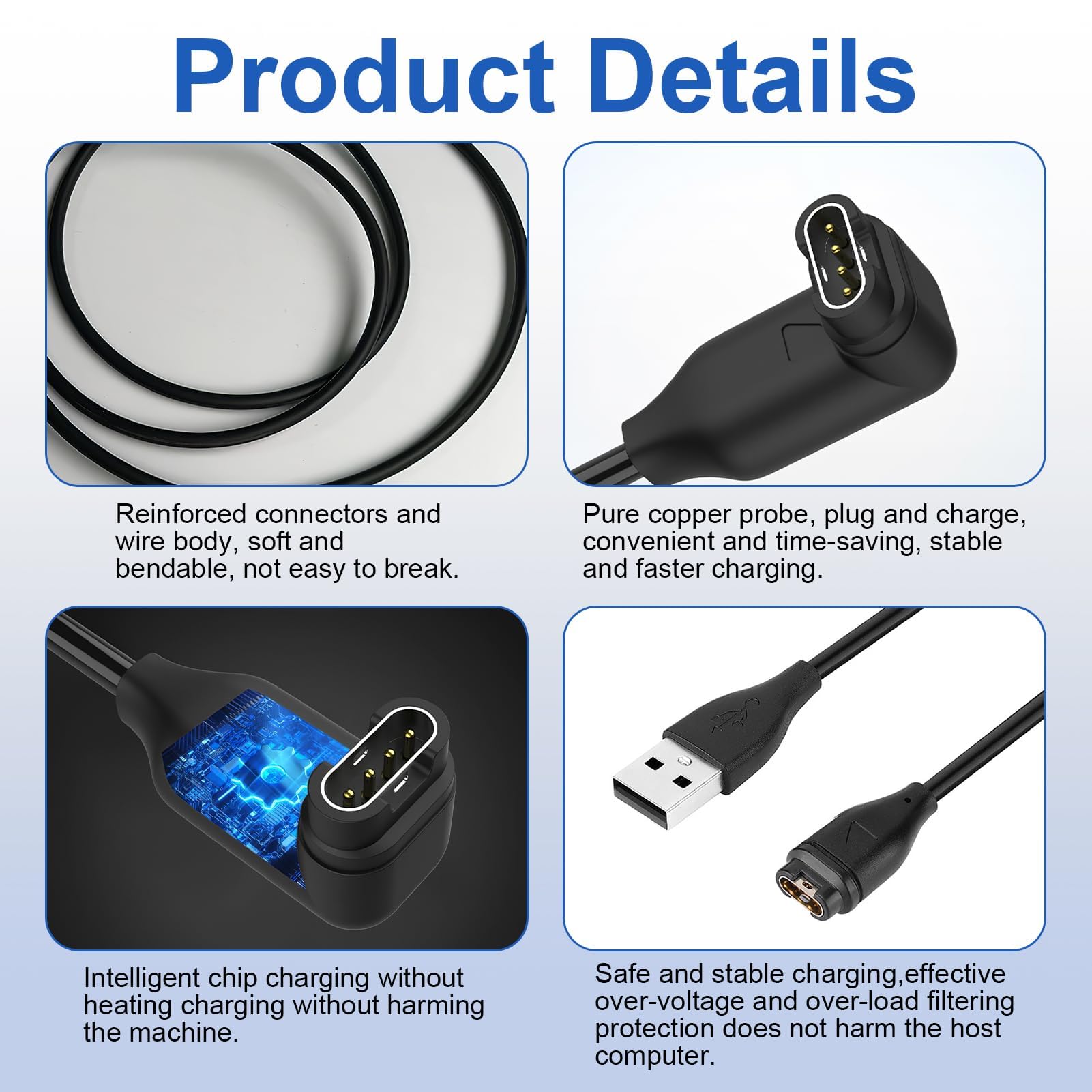 Cavo Di Ricarica 2-in-1 Per Garmin - Angolo Retto, 1.2m - Foto 4