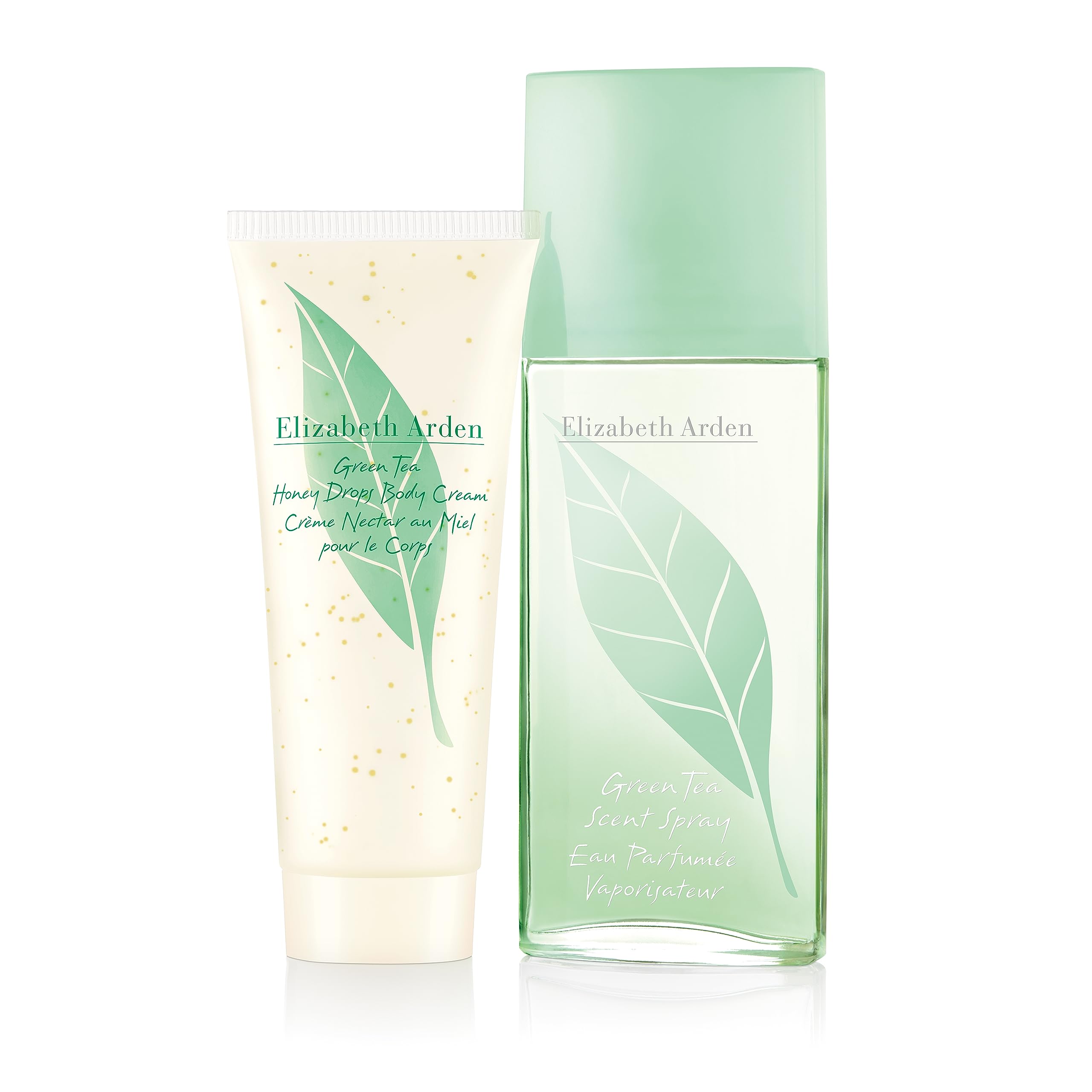 Elizabeth Arden - Green Tea Geschenkset : Green Tea Duft 100 ml + Körpercreme Honey Drops 100 ml, Geschenkbox für Damen