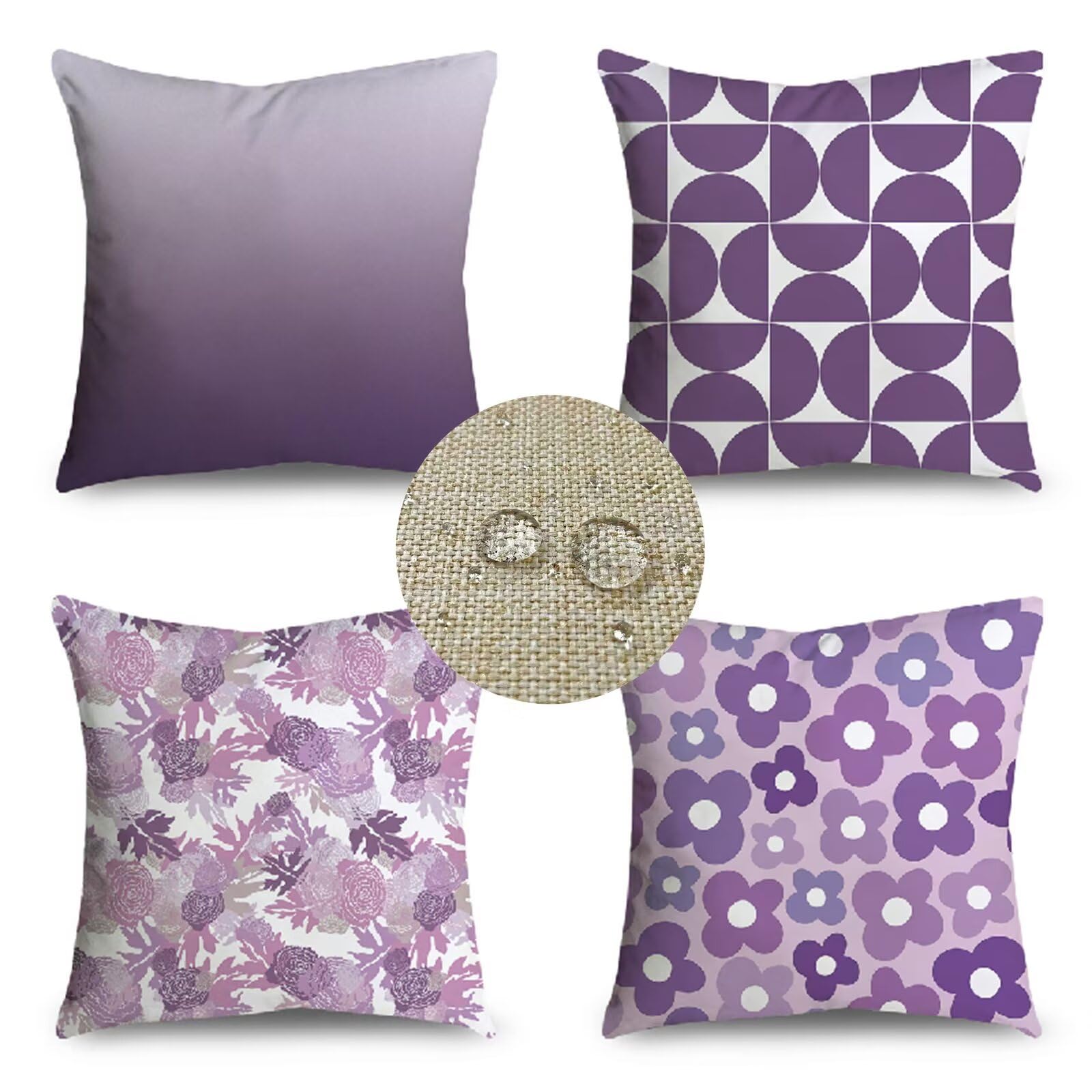 Coussin canapé carré floral et imperméable pour aménager votre terrasse de jardin cet été