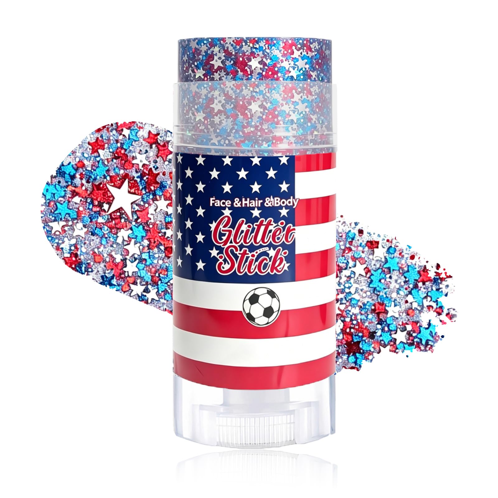 Xiuxixu 4th of July Hair Glitter Stick