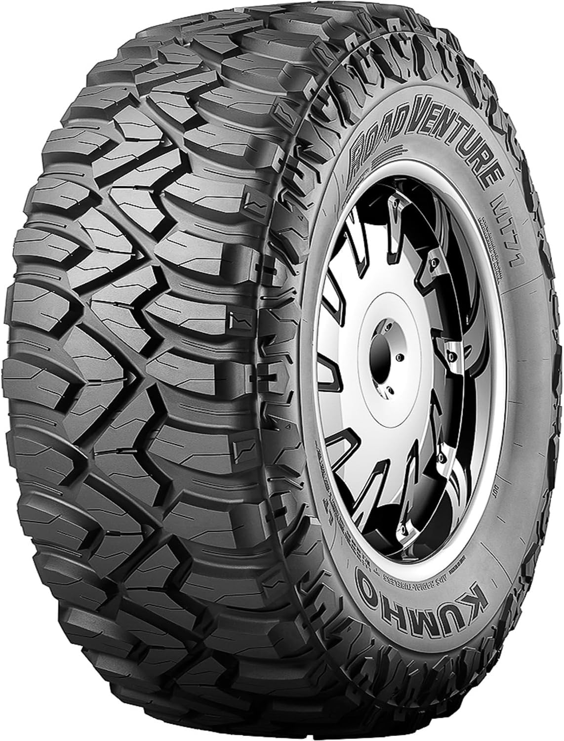Kumho Road Venture MT71 Mud-Terrain Tire - 35X12.50R20 12-py