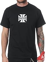 West Coast Choppers Tee Shirt Iron Cross Noir