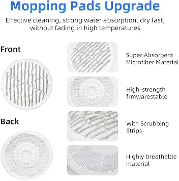 VIEWALL Replacement Steam Mop Pads for Shark S8201 S8000 S8001 S8200 S820