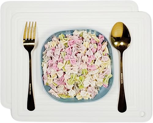 Miniatura 3 de SUNMVEHOT Juego de salvamanteles de silicona para cocina, salvamanteles de silicona para platos calientes, salvamanteles para ollas y sartenes