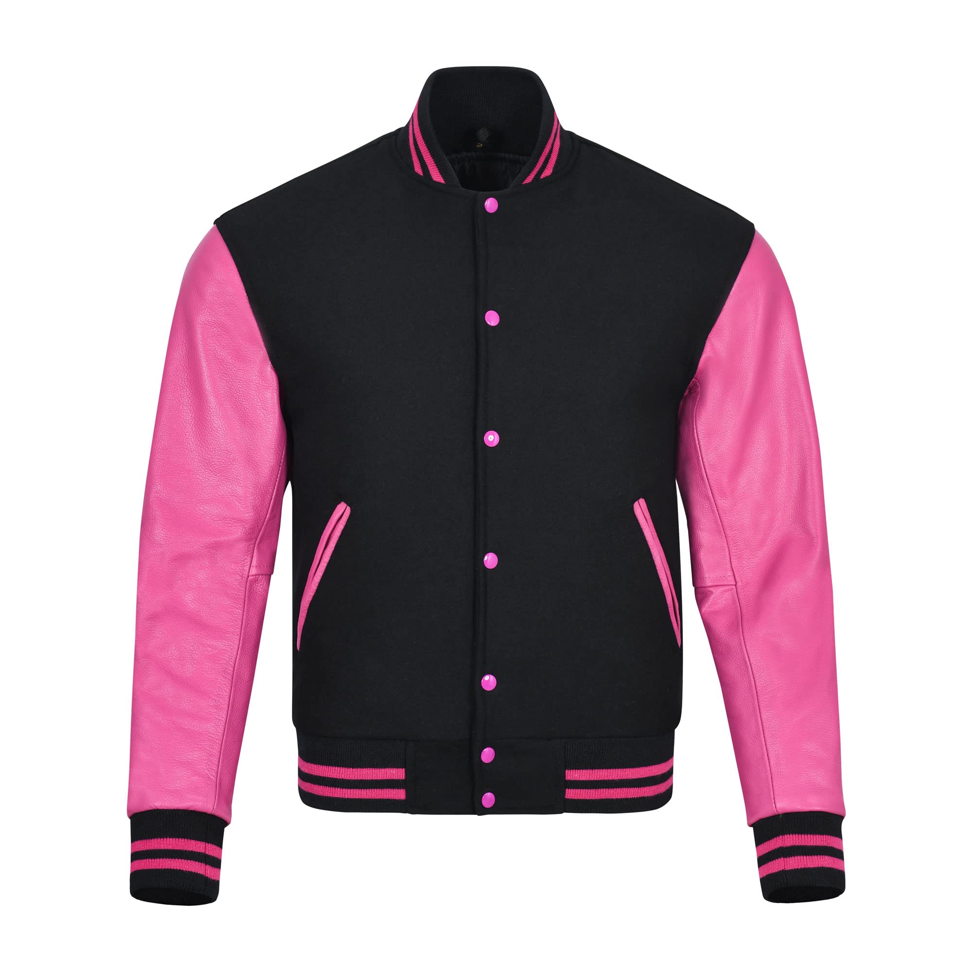 SledwiseVarsity Jacket Baseball Letterman Jacket– Wool and Leather Premium Quality Unisex Basketball Jacket