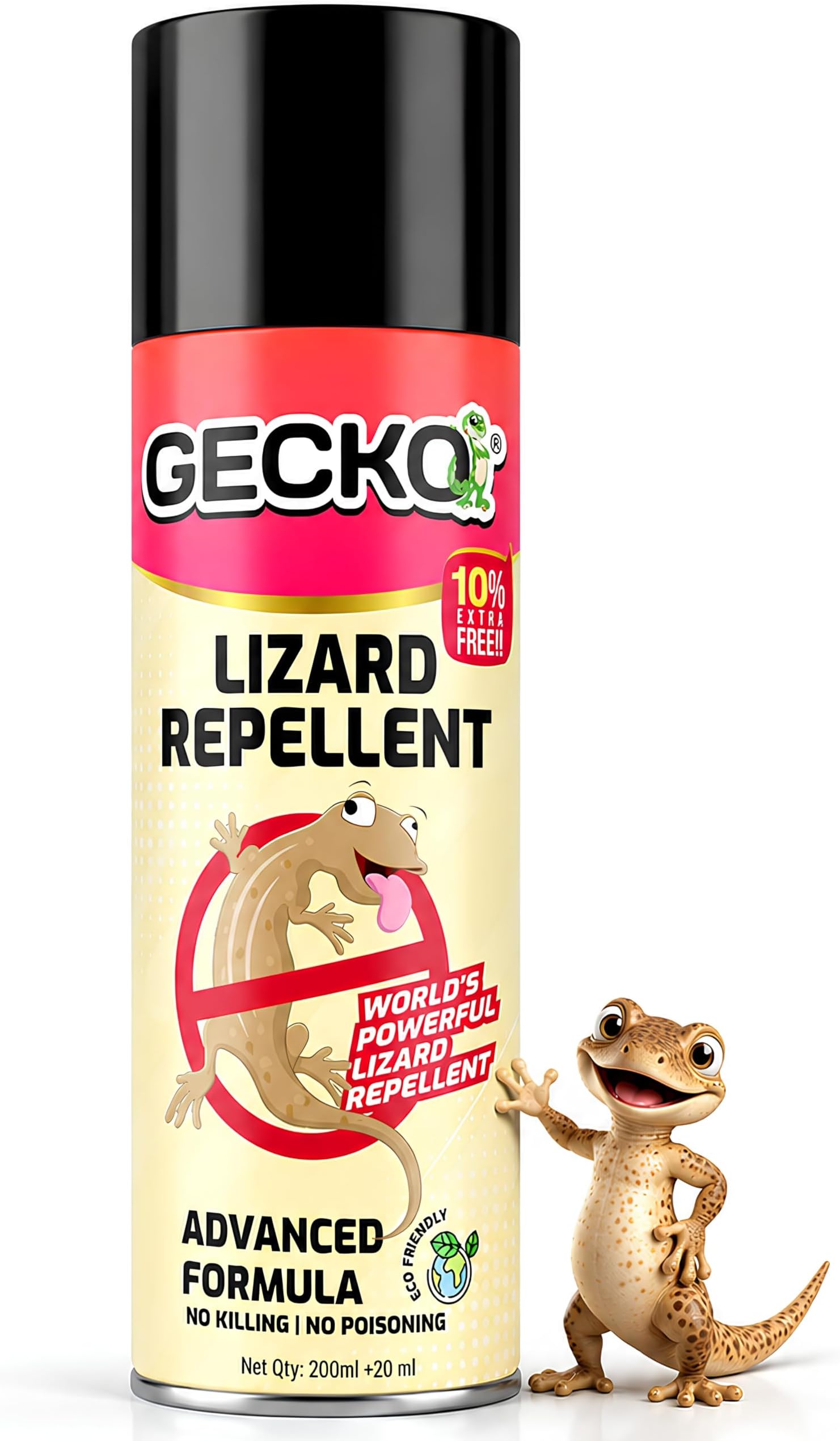 India's First Aerosol-Based Herbal Lizard Repellent Spray | Odourless, Eco-Friendly & Safe for Home Use | Long-Lasting 60-Day Protection | Gentle Plant-Based Formula | 120ml | FORMULATION 10X
