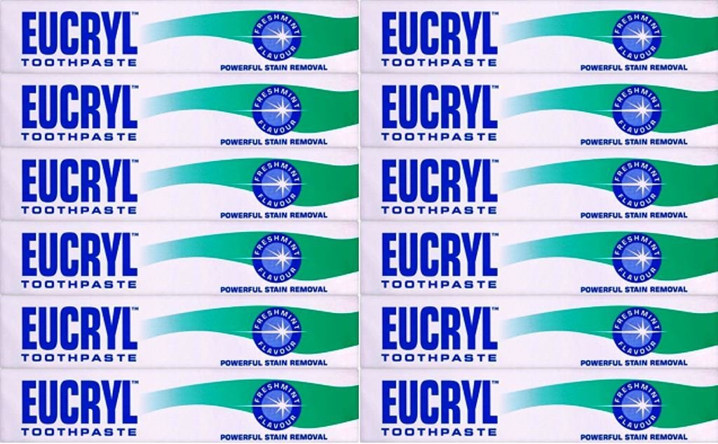 24 Packs of Eucryl Freshmint Smokers Toothpaste 50ml