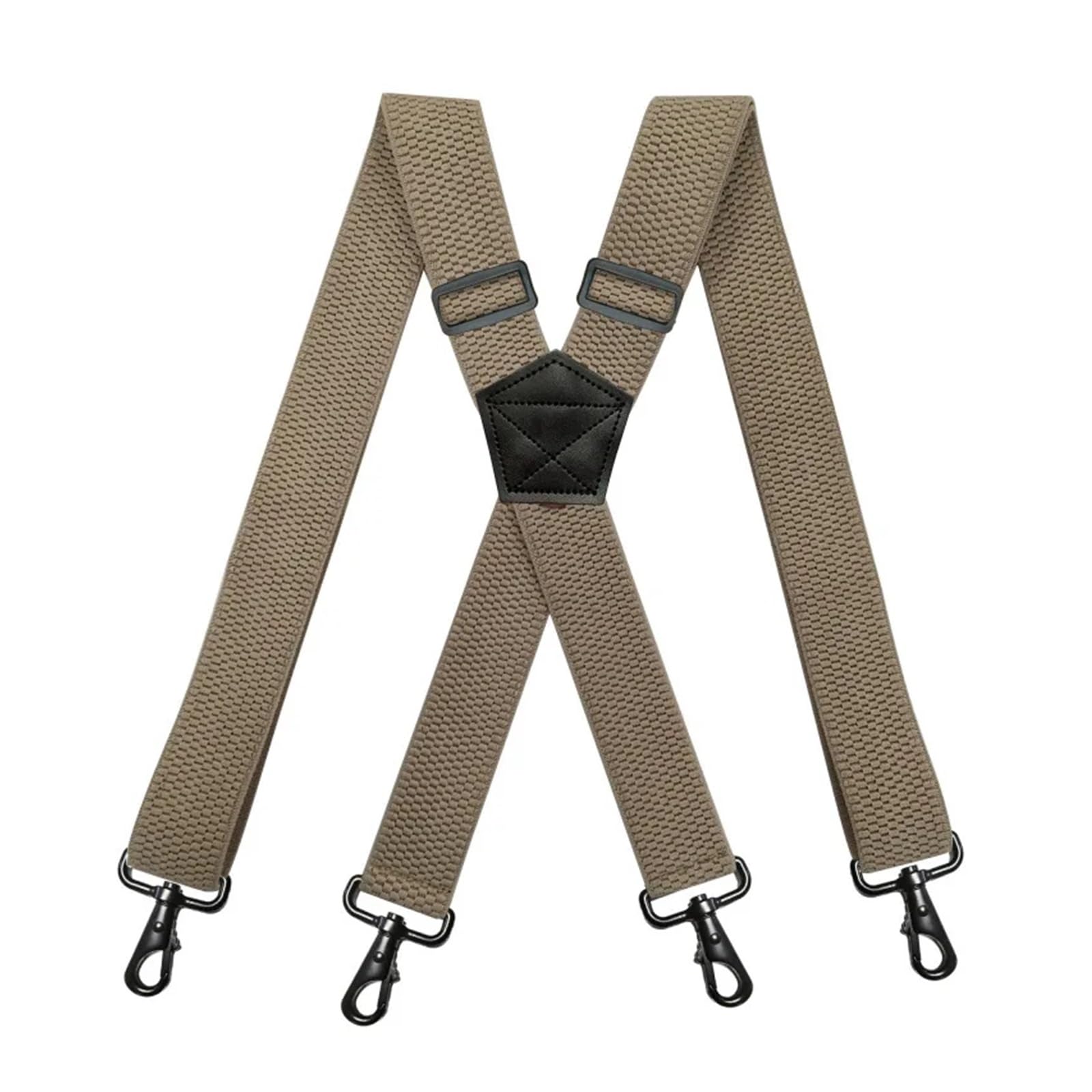 Tirantes Hombre Men's Suspender Black Hook Buckle 4 Clips Straps X-shaped Braces Corn Grain Stretch Suspenders Male Jockstrap