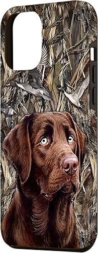 Miniatura 2 de Funda para iPhone 13 Pro Max Duck hunting with dog Chocolate Labrador Retriever