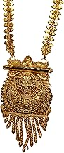 Sajo Fashion Golden Neclace With Earrings For Women | Gold Plated Mangalsutra
