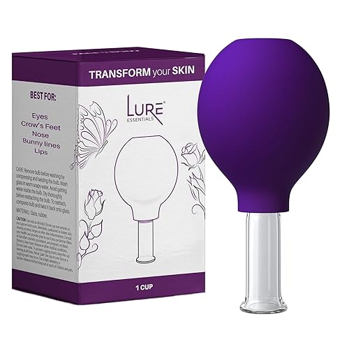 Juego de ventosas faciales juego de terapia de ventosas para cara y cuerpo en caja de regalo de lujo con instrucciones de Lure Essentials juego de 4