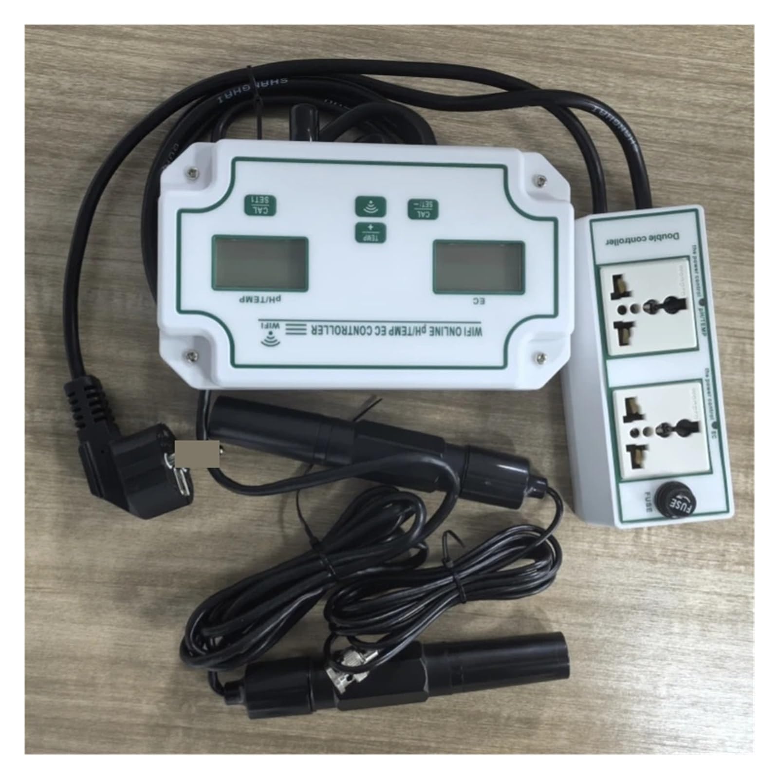 Tester wody, Wifi 3-w-1 kontroler PH w akwarium EC Miernik temperatury System monitorowania wody Tester jakości